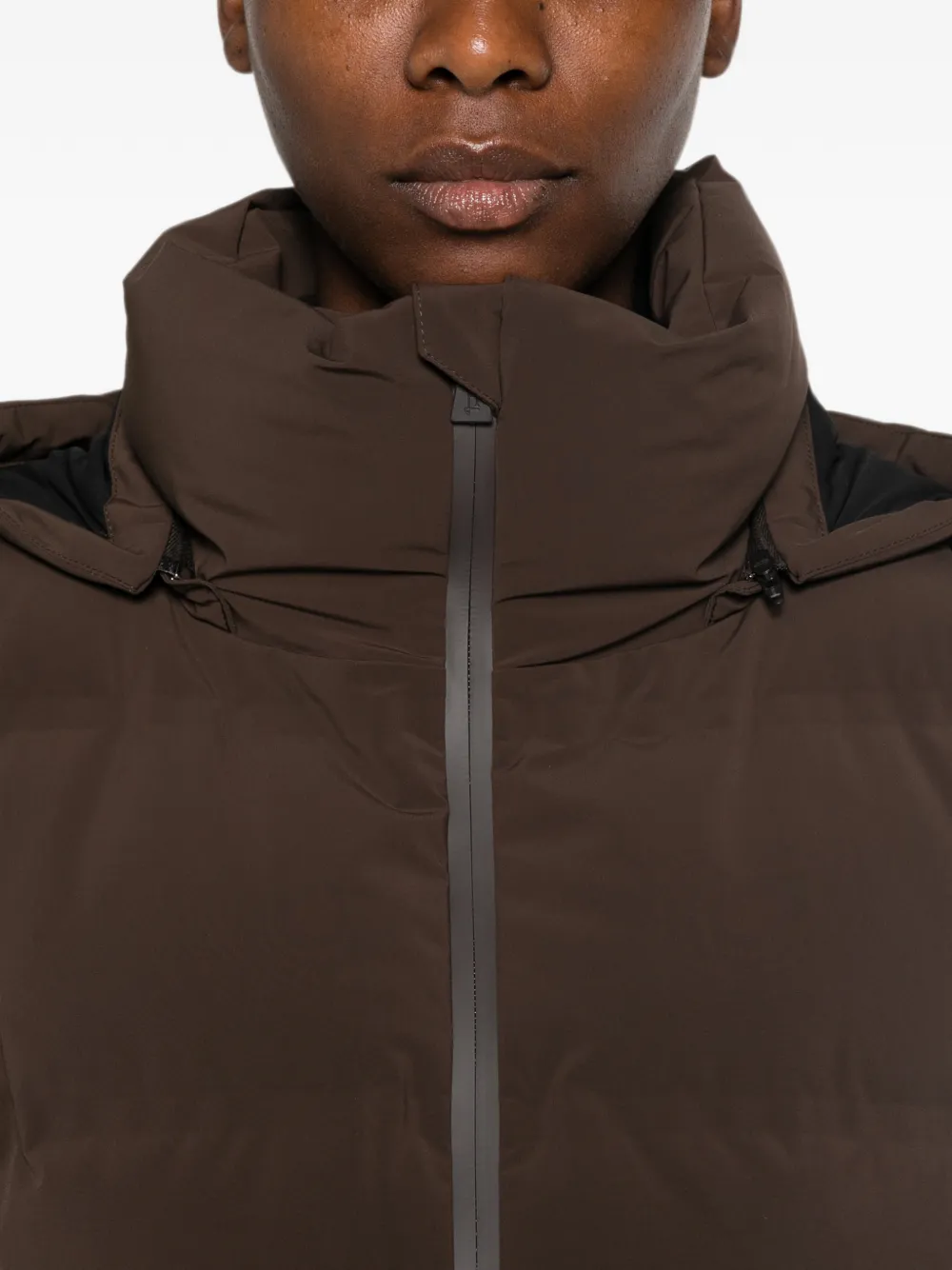 Herno Gevoerd jack met capuchon Bruin