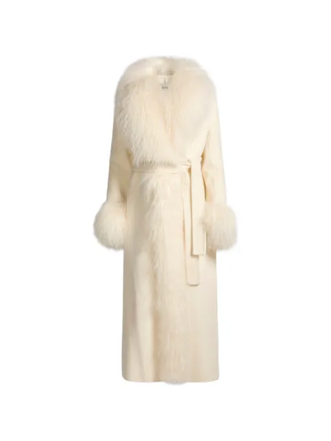 ducie Lola sheepskin-trimmed coat