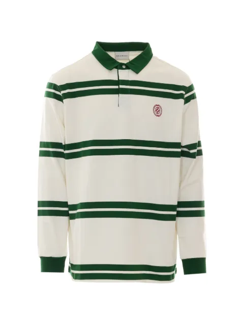Drôle De Monsieur polo rayé à logo brodé