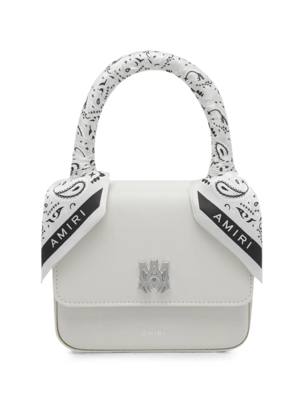 AMIRI micro Ma bandana-embellished tote bag - White