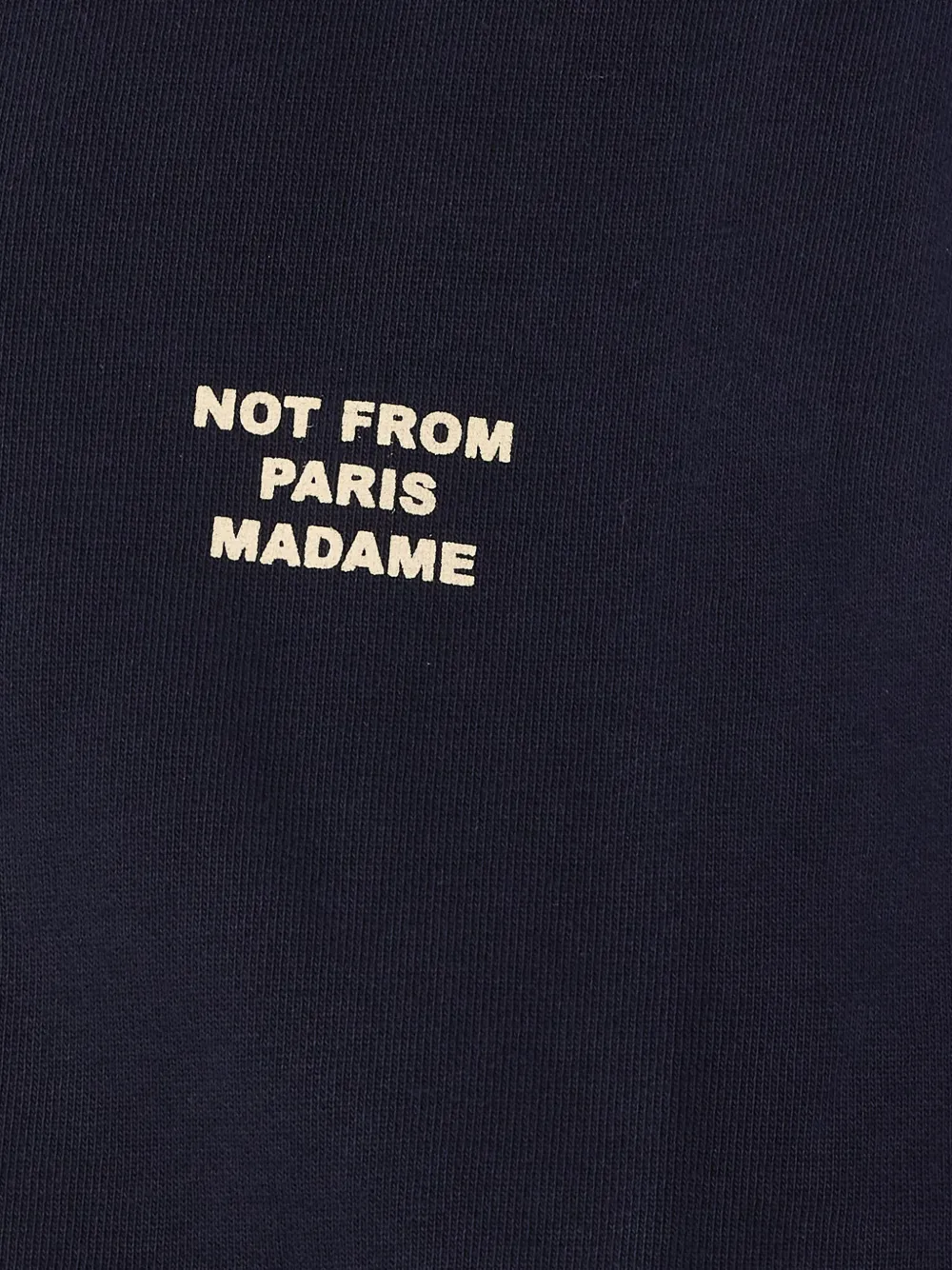 Drôle De Monsieur Hoodie met tekst Blauw