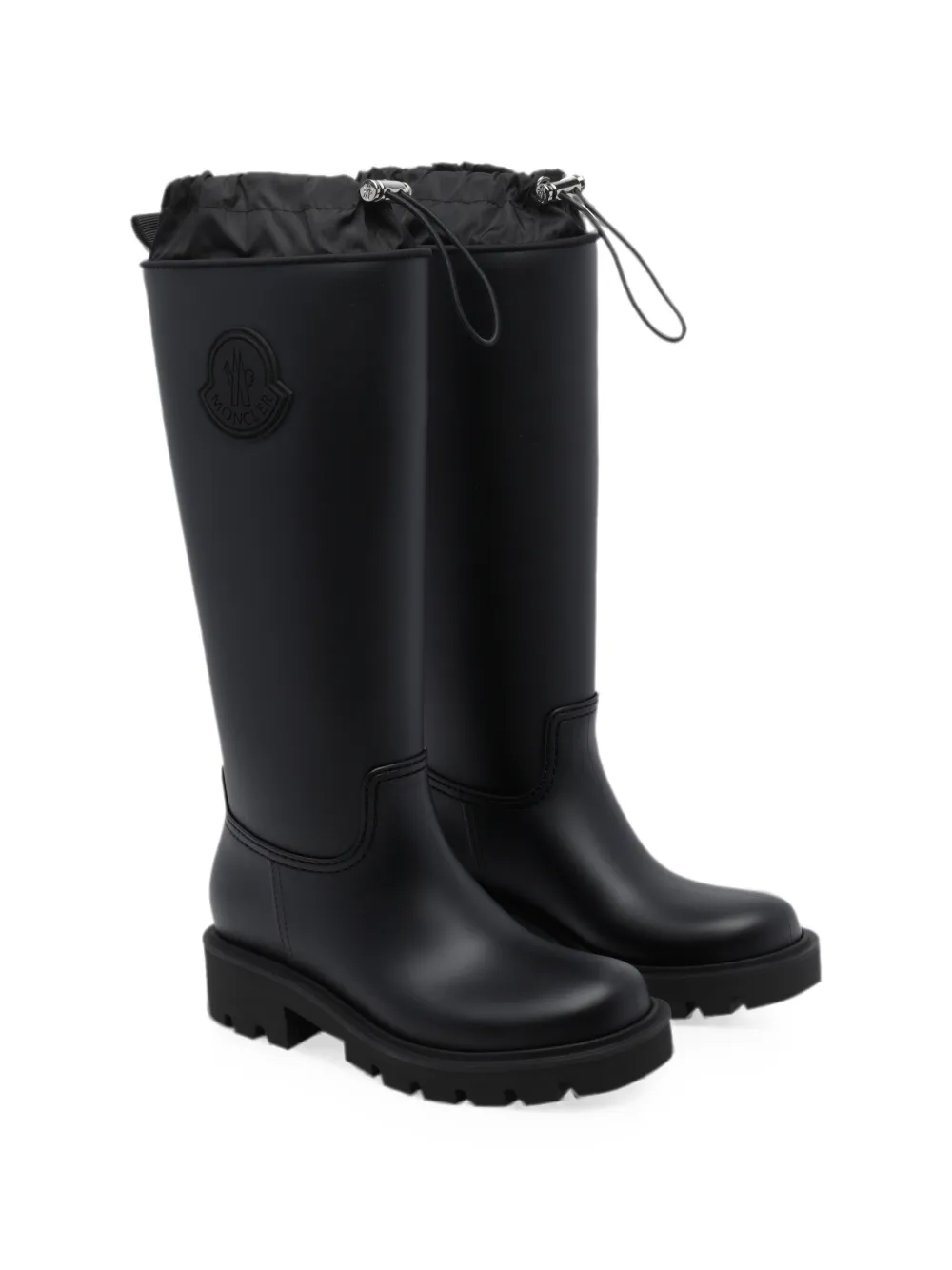 Moncler Kickstream High rain boots Zwart