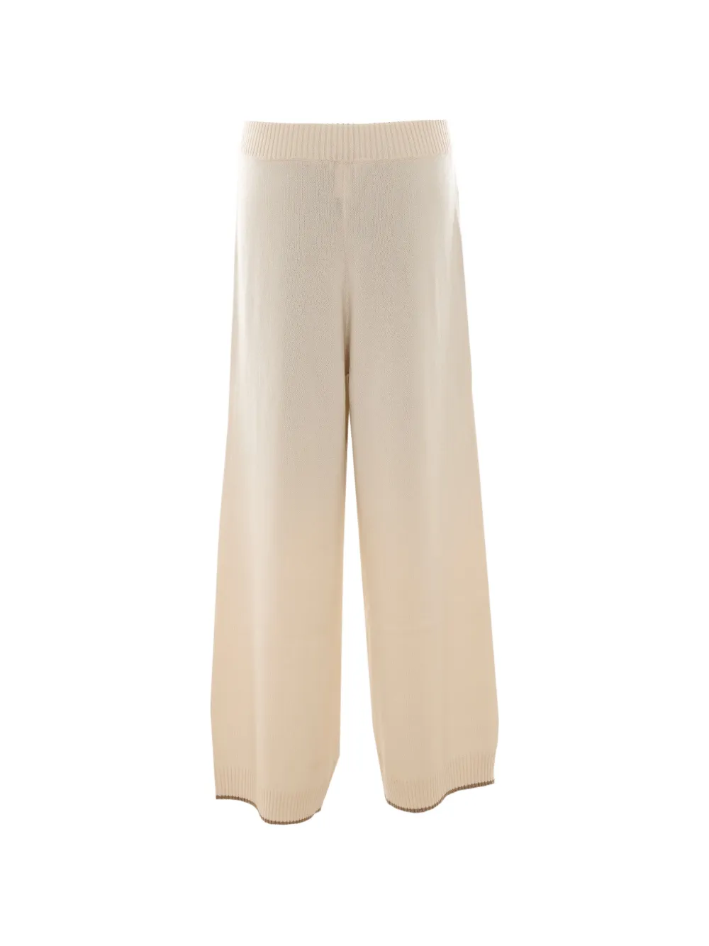 Brunello Cucinelli Kasjmier broek met elastische taille Beige