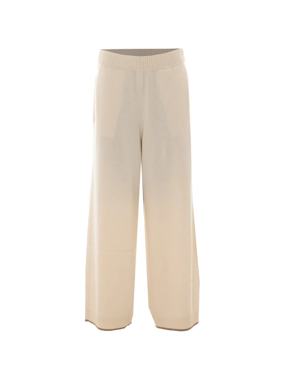 Brunello Cucinelli elasticated-waist cashmere trousers - Nude