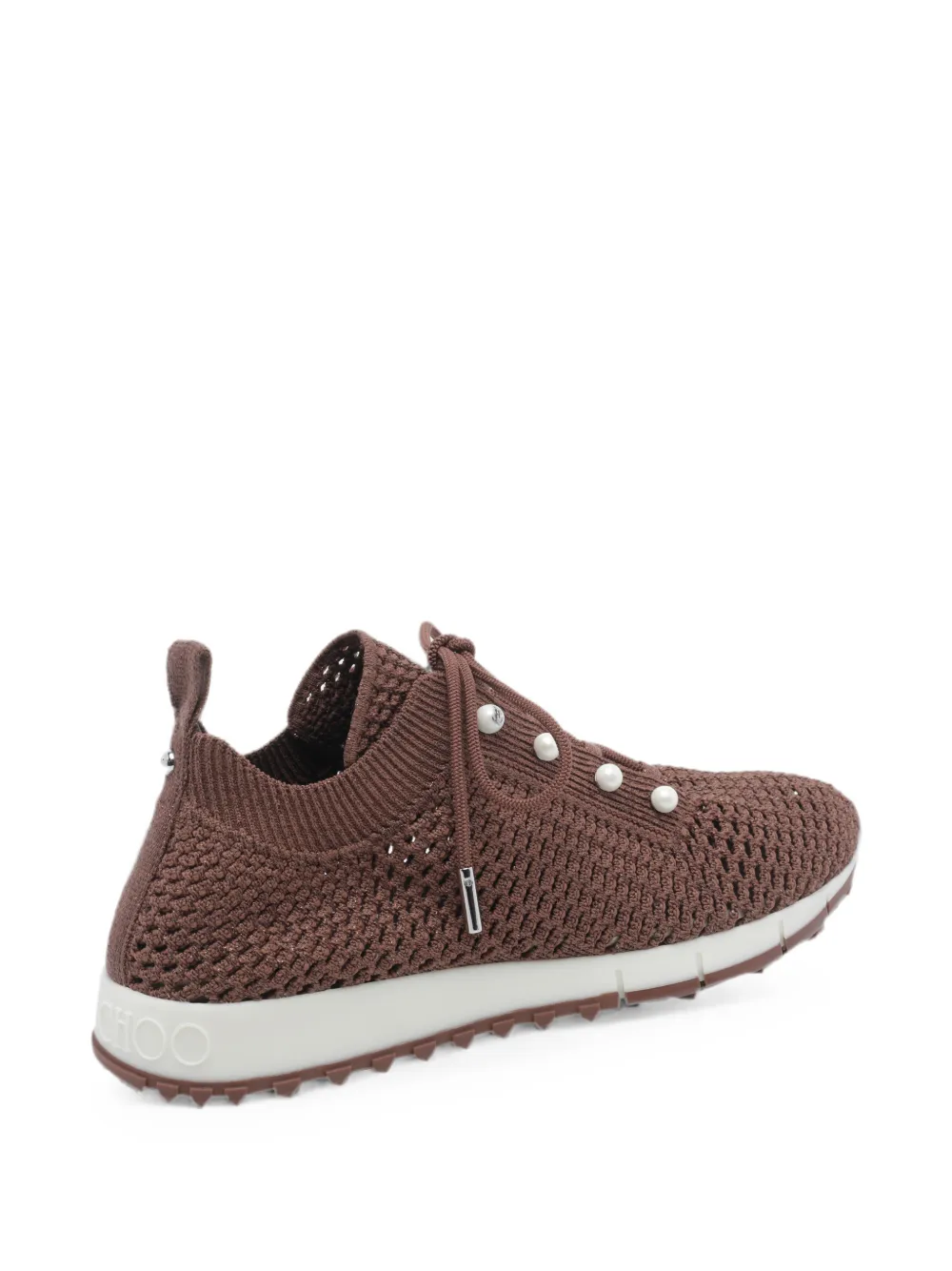 Jimmy Choo Veles pearl-embellished sneakers Bruin