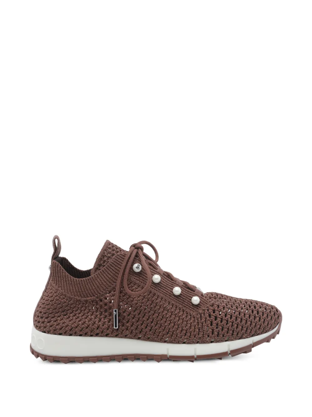 Jimmy Choo Veles pearl-embellished sneakers Bruin
