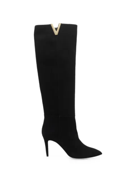 Via Roma 15 pointed-toe suede boots