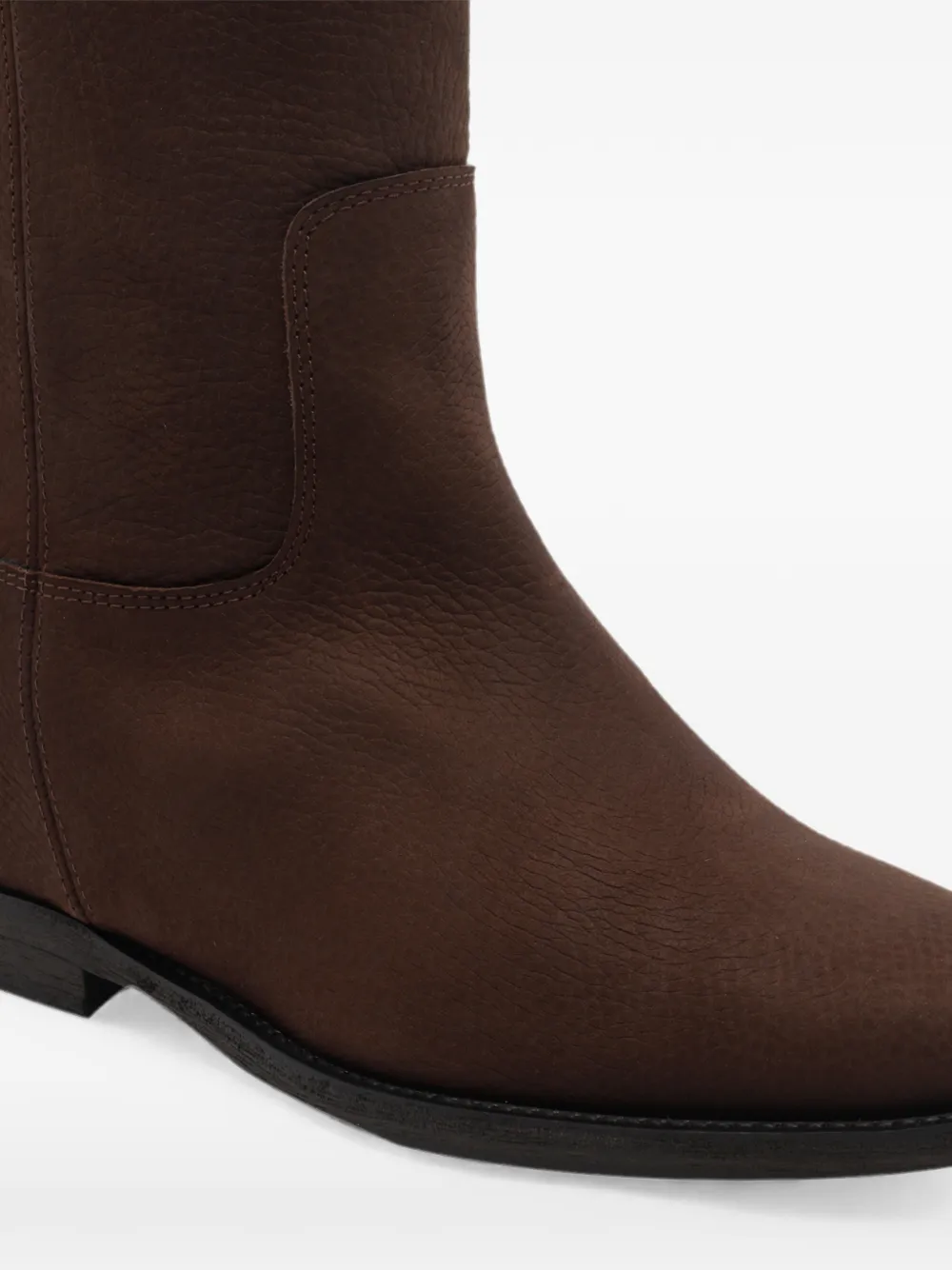 Via Roma 15 logo-plaque leather boots Bruin