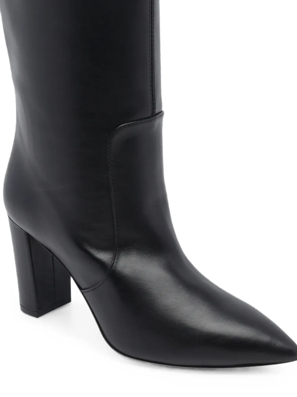 Via Roma 15 pointed-toe V-logo boots Zwart
