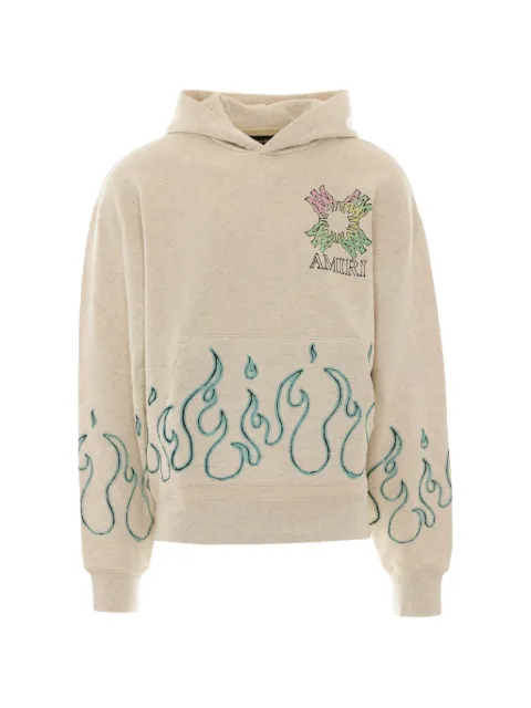 AMIRI Ma Quad Flames oversized cotton hoodie