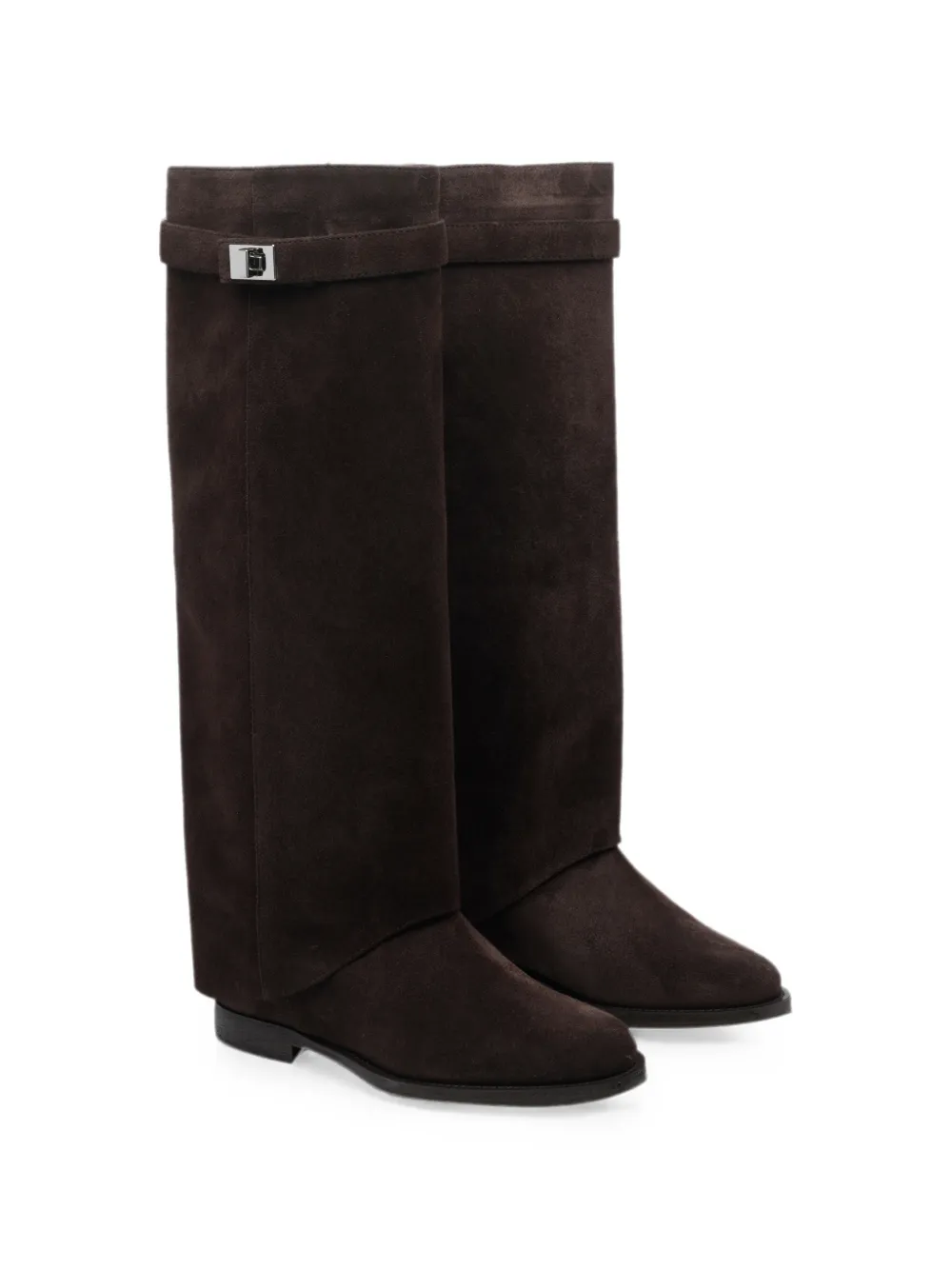 Via Roma 15 sued knee-high boots Bruin