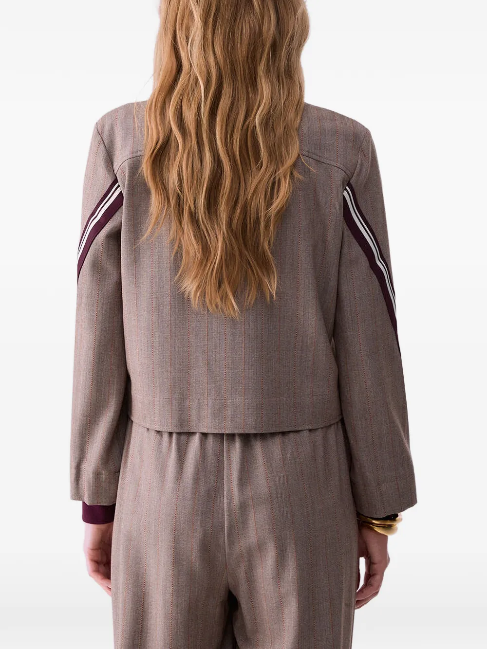LIU JO Jack met visgraat patroon en rits Beige