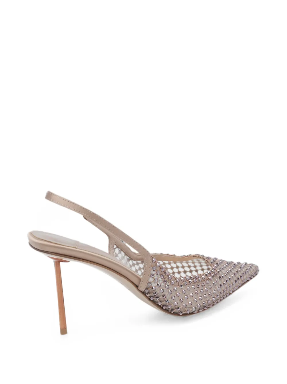 Le Silla Gilda Fierce crystal-embellished heeled pumps Wit