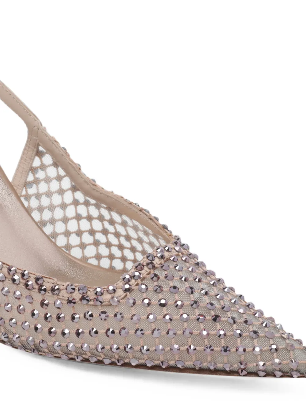 Le Silla Gilda Fierce crystal-embellished heeled pumps Wit