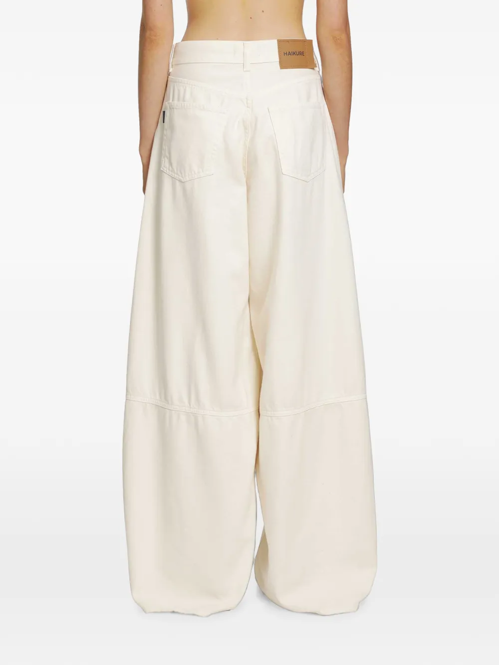 Haikure Legacy jeans met wijde pijpen Beige