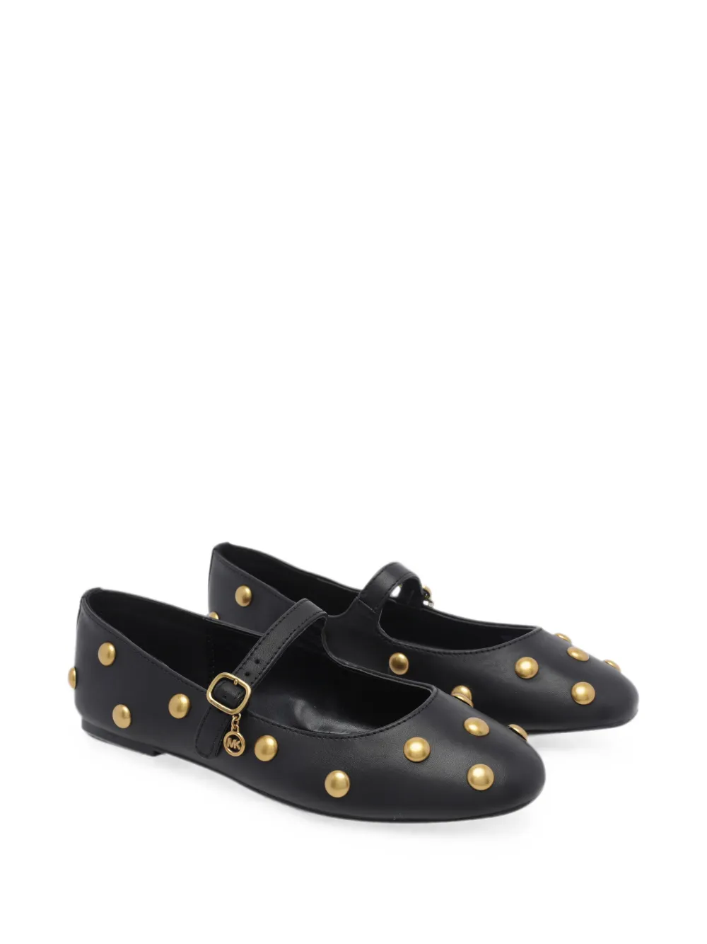 Michael Kors Nellie stud-embellished ballet flats Zwart