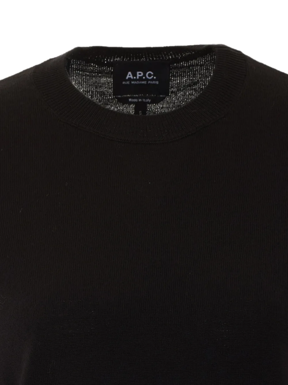 A.P.C. Philomena trui met geborduurd logo Zwart