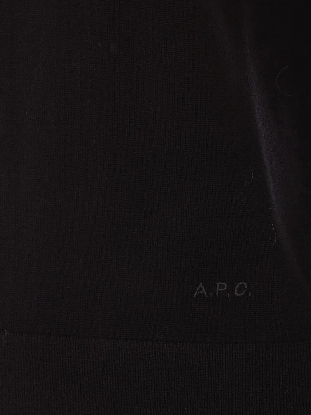 A.P.C. Philomena trui met geborduurd logo Zwart