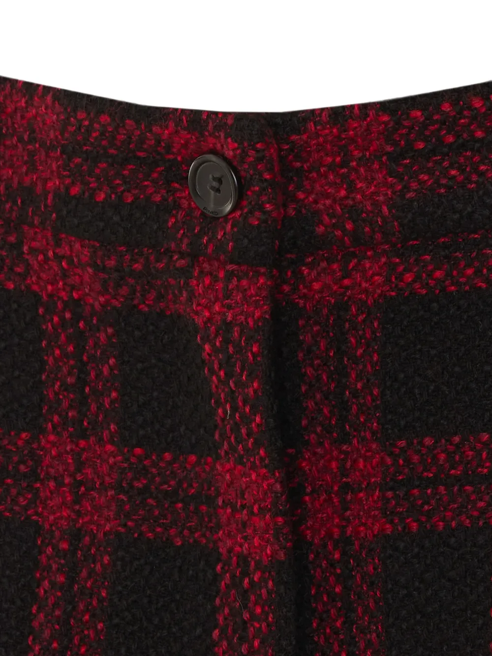 PINKO Geruite shorts Zwart