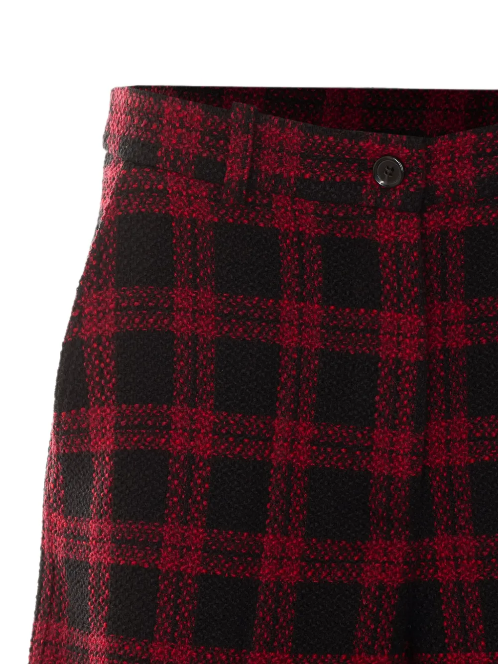 PINKO Geruite shorts Zwart