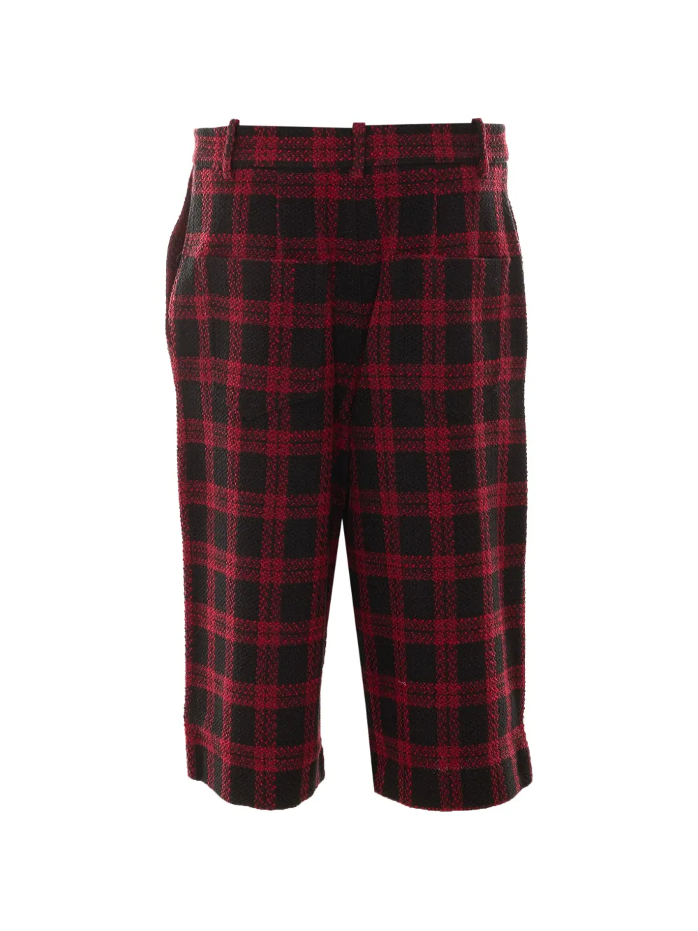 PINKO Geruite shorts Zwart