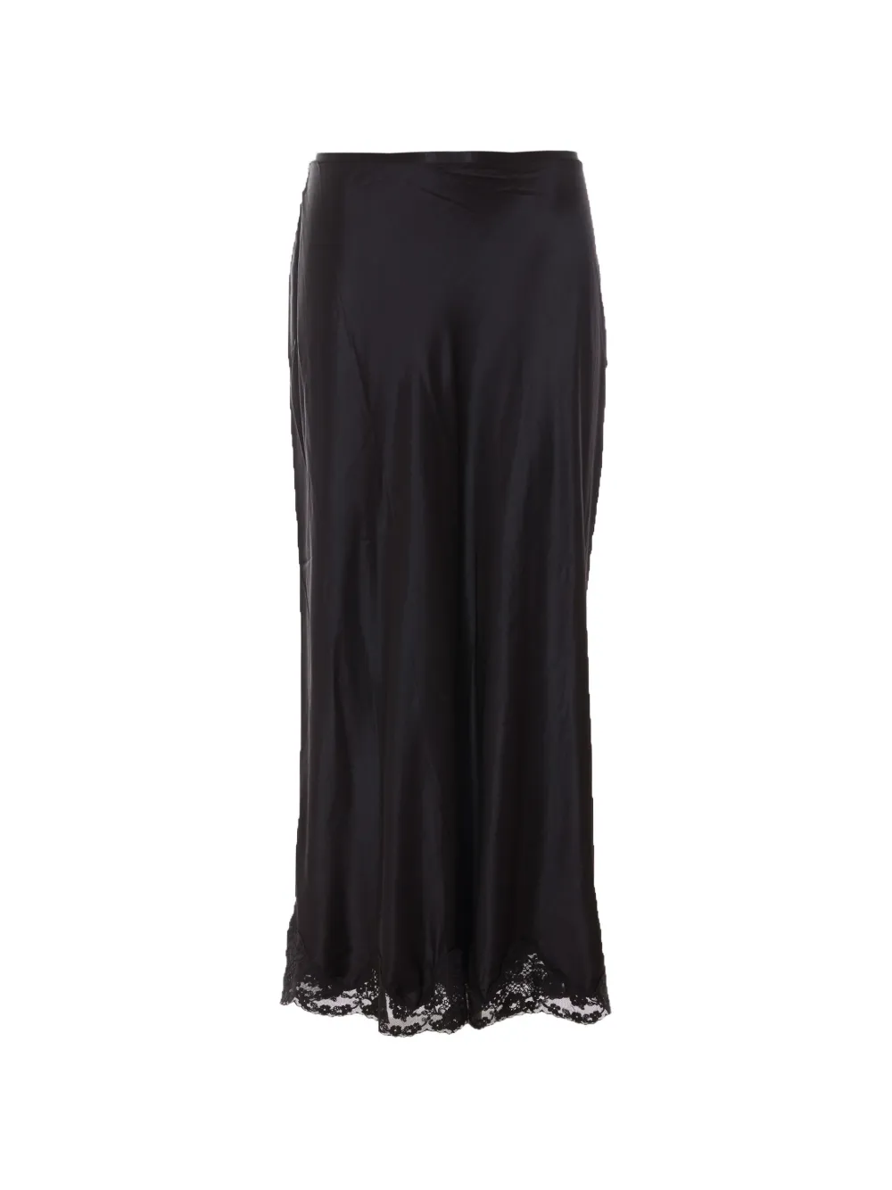 Rixo Crystal lace-trim maxi skirt - Nero