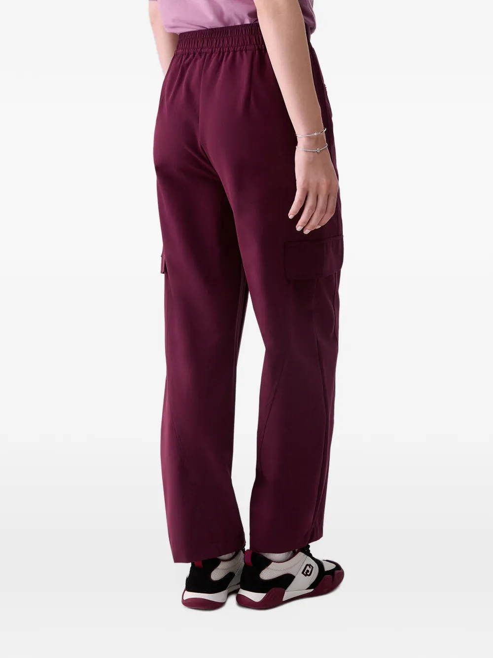 LIU JO Trainingsbroek met elastische taille Rood