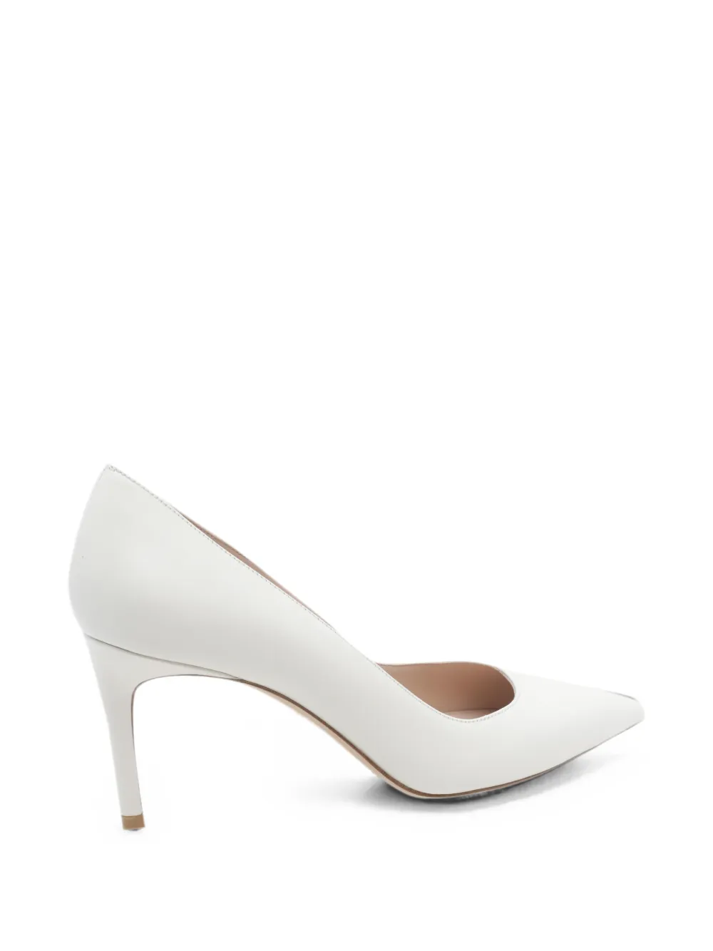 Stuart Weitzman Stuart Power pumps met puntige neus Wit