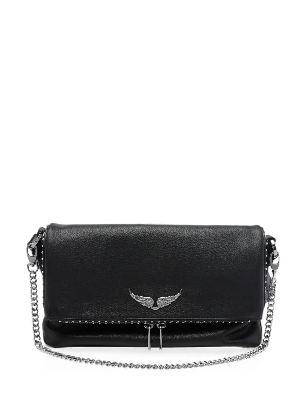 Zadig&Voltaire Rocky II Studs leather shoulder bag