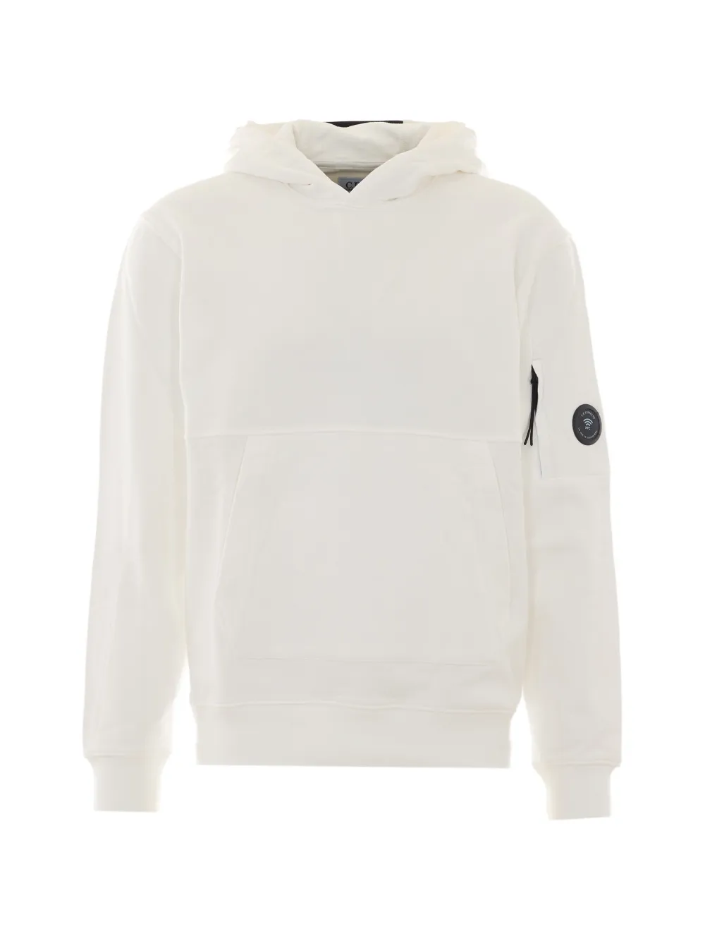 C.P. Company lens-detail kangaroo-pocket hoodie - Bianco