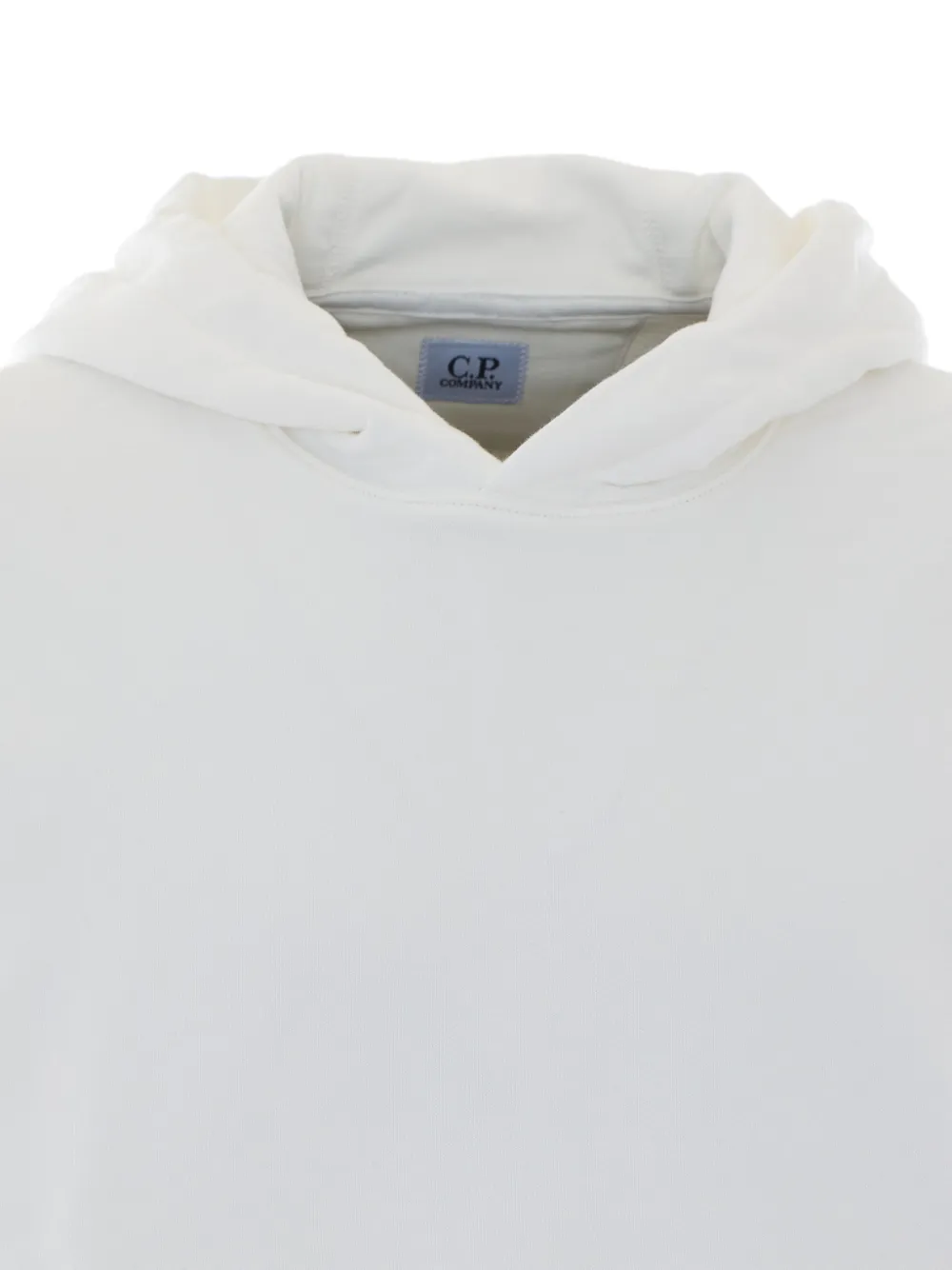 C.P. Company Hoodie met buidelzak en lensdetail Wit