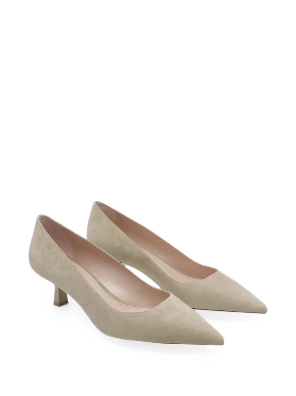 Stuart Weitzman Stuart Sculpt pointed-toe pumps Beige