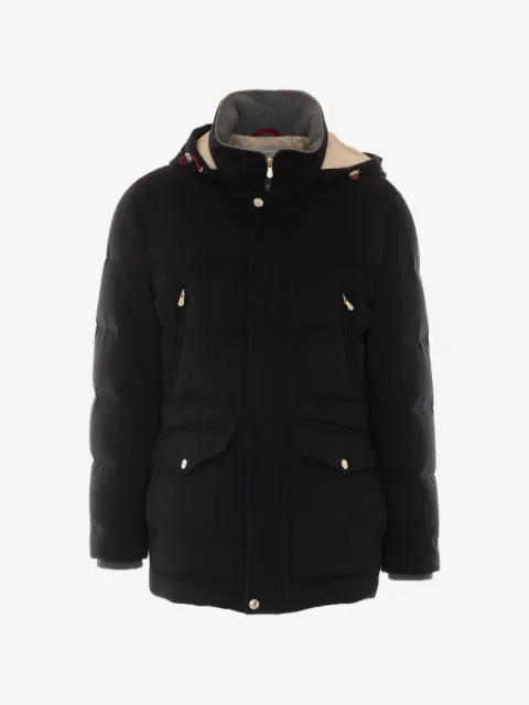 Brunello Cucinelli parka capitonada con capucha