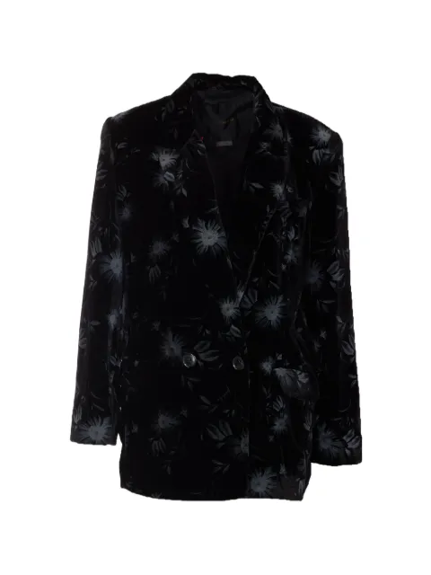 PINKO floral-print double-breasted jacket