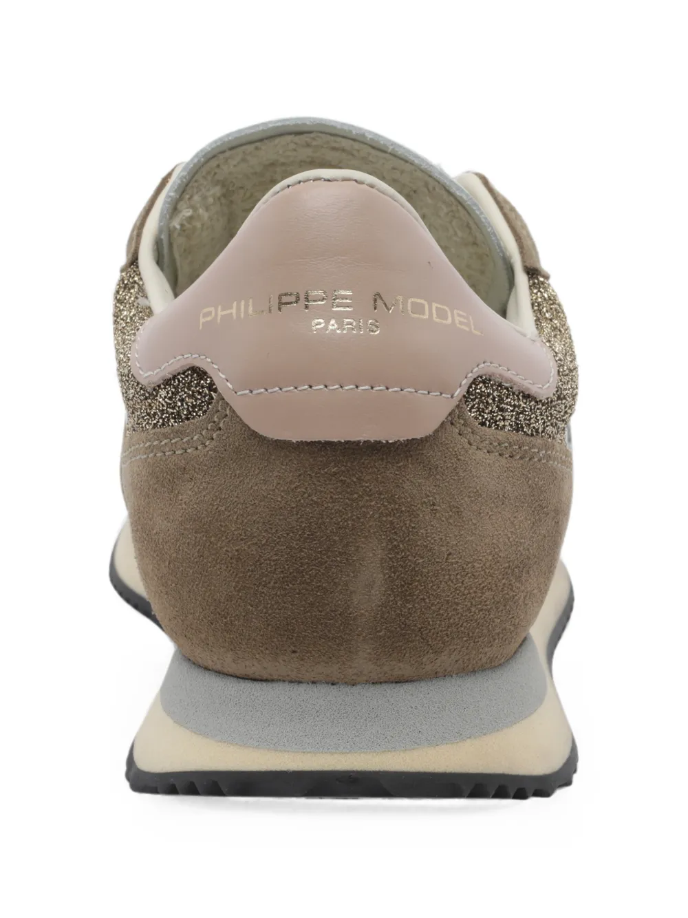 Philippe Model Paris Blville glitter-detail sneakers Bruin