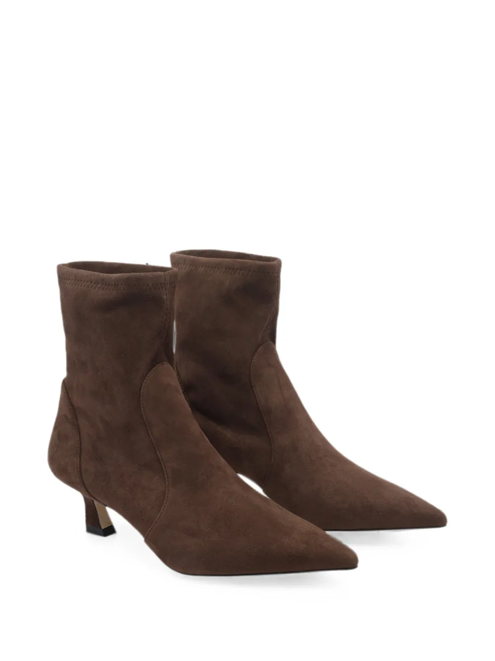 Stuart Weitzman Vinnie suede ankle boots Bruin
