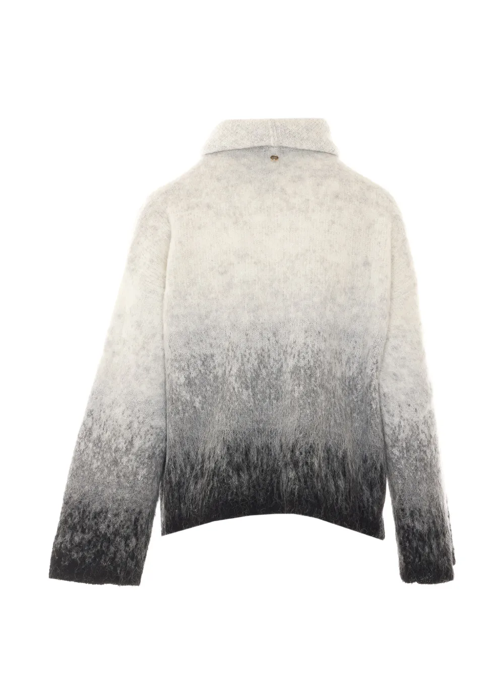 LIU JO Trui met hoge hals en ombré-effect Wit