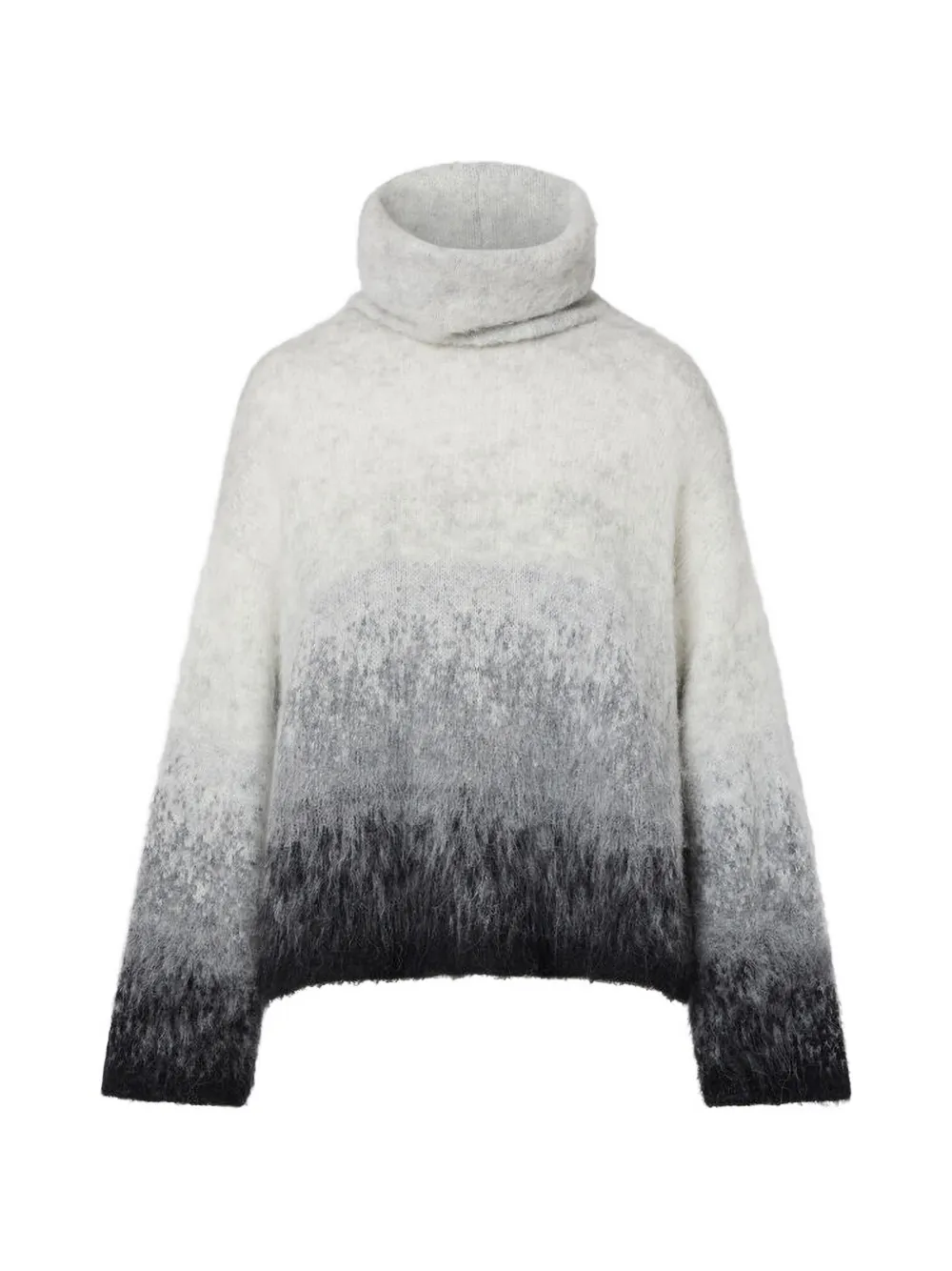 LIU JO Trui met hoge hals en ombré-effect Wit
