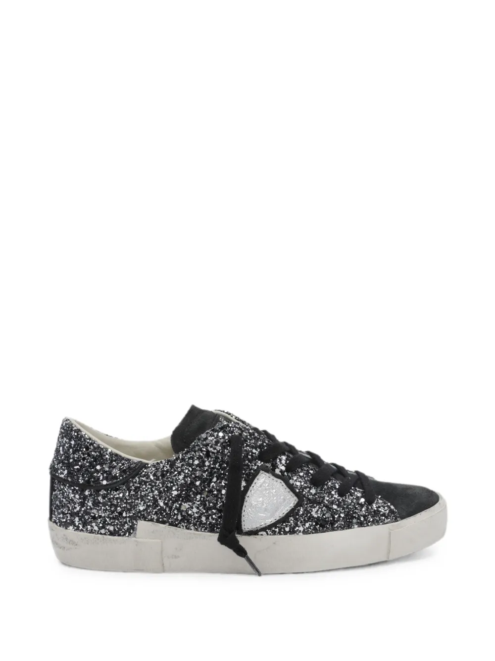 Philippe Model Paris Prsx sequin-embellished sneakers Zwart