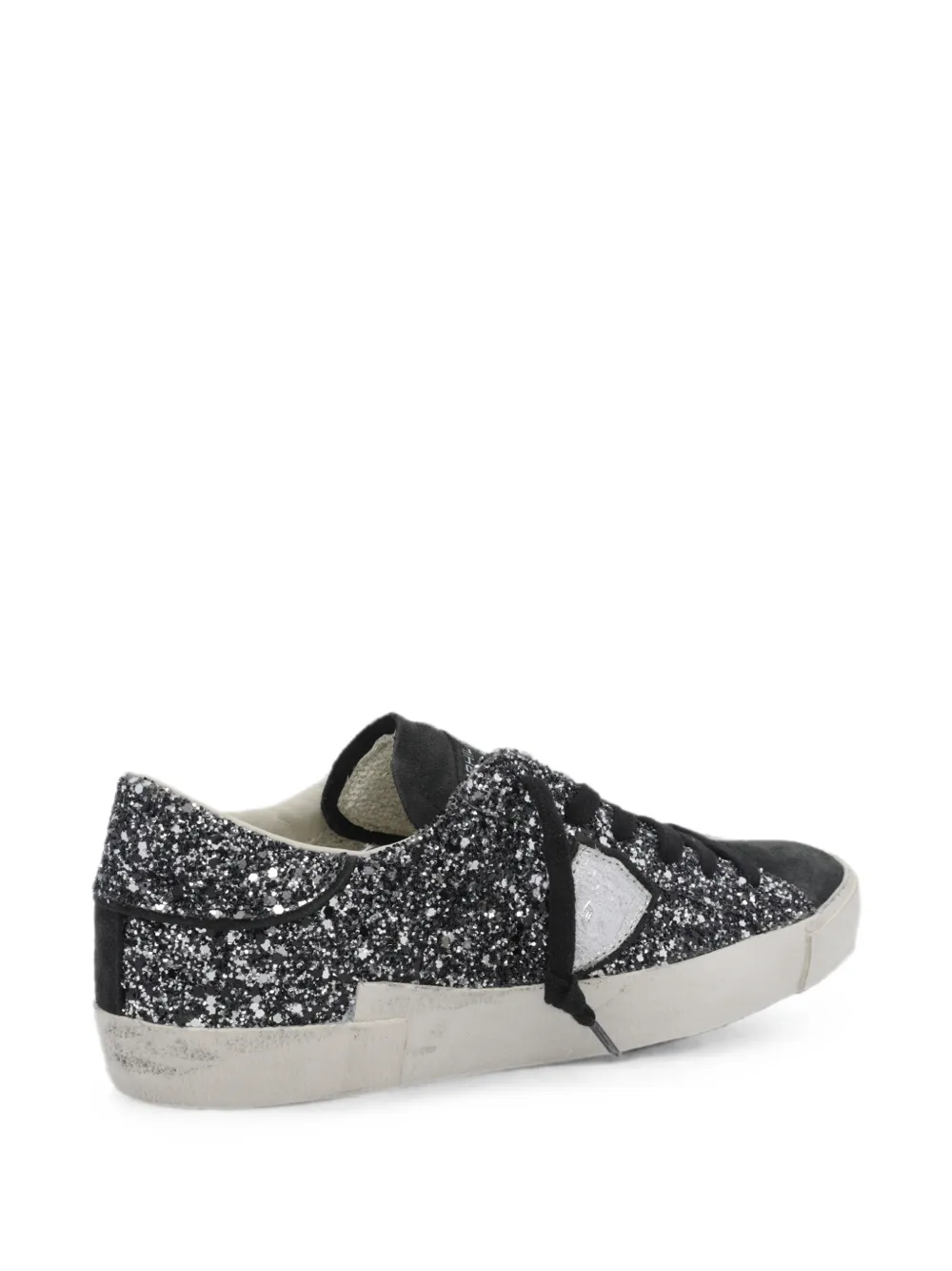 Philippe Model Paris Prsx sequin-embellished sneakers Zwart