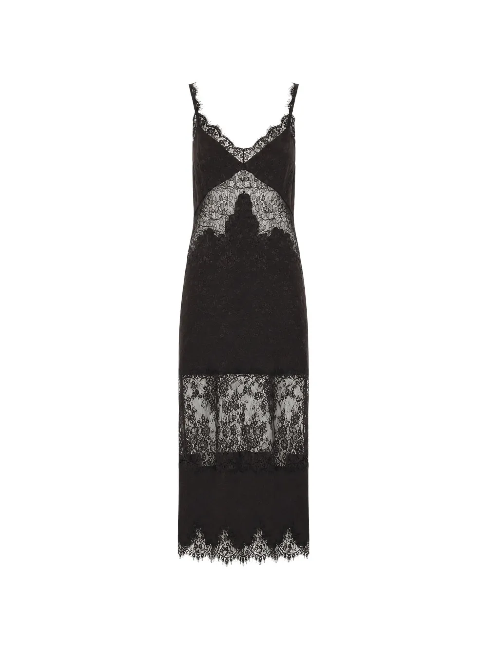 PINKO Aster lace-panel dress - Marrone