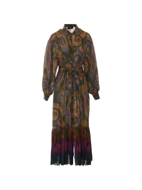 ETRO paisley-print belted maxi dress
