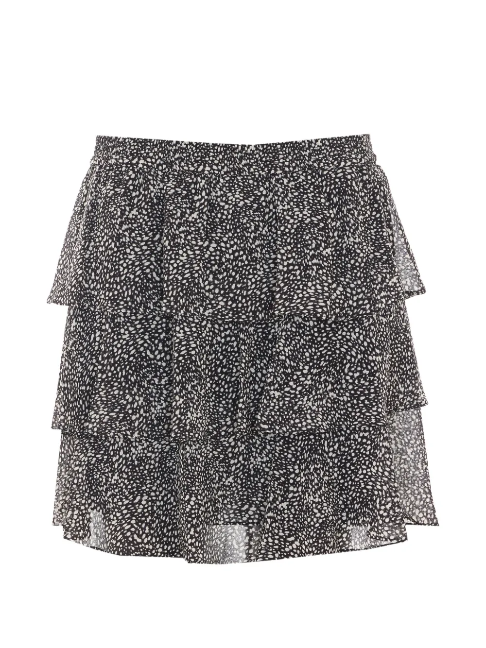 Michael Michael Kors tiered ruffled mini skirt - Schwarz