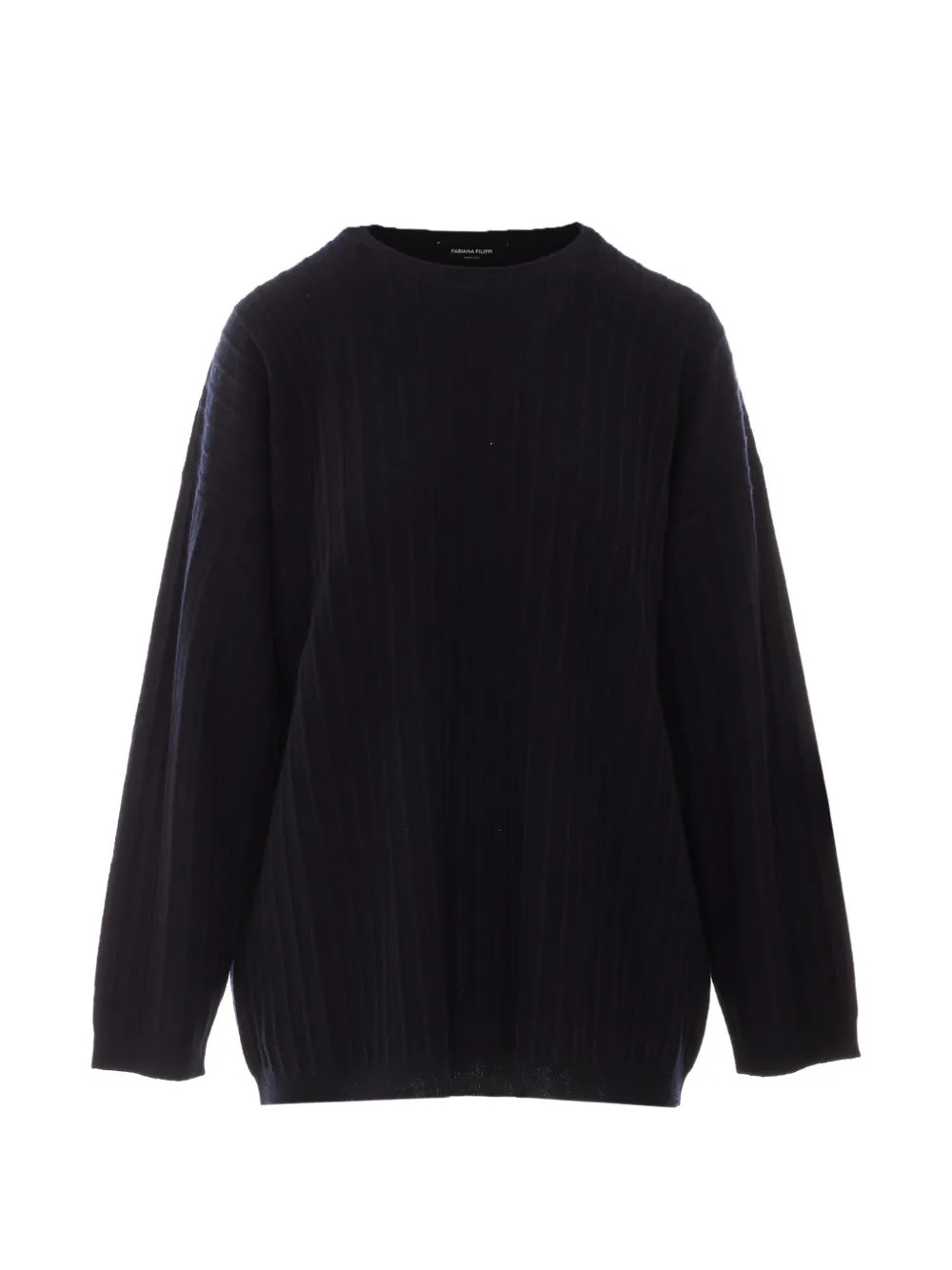 Fabiana Filippi ribbed-knit crew-neck sweater - Blau