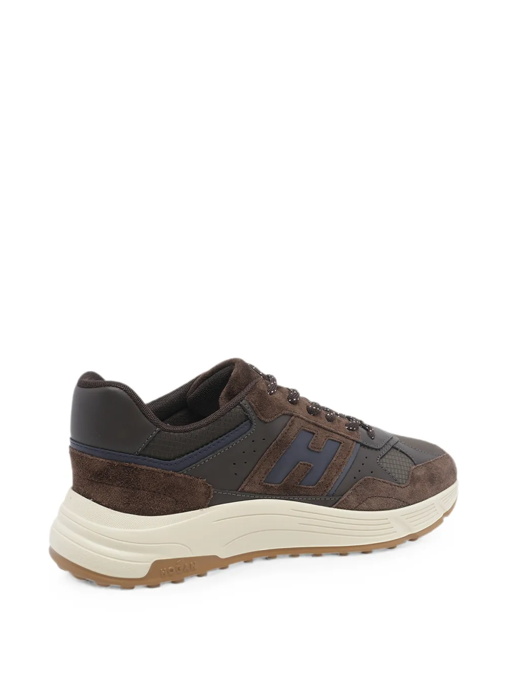 Hogan Hyperlight suede-panel sneakers Bruin