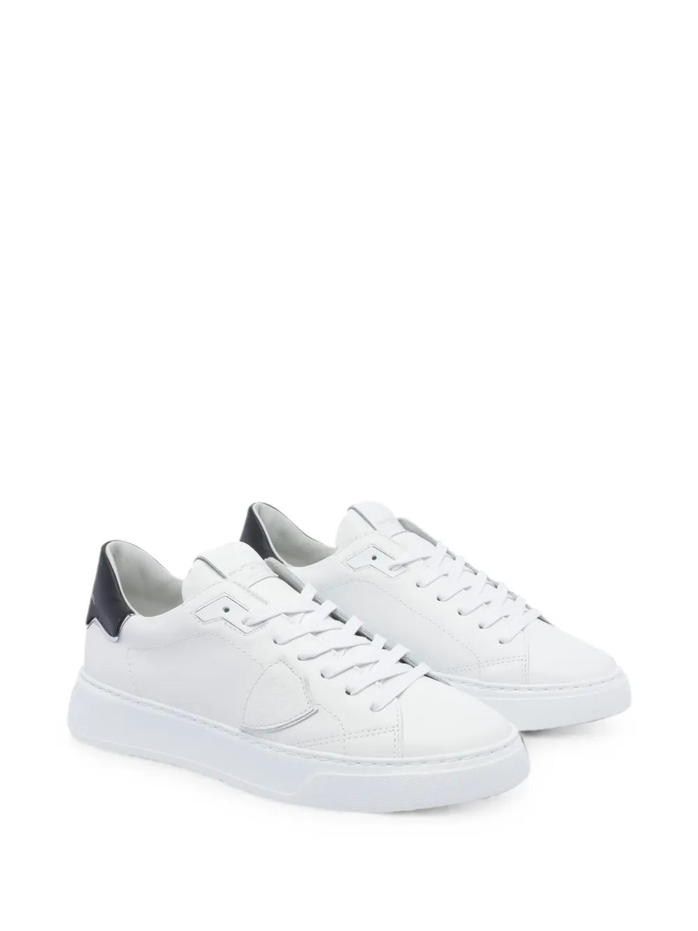 Philippe Model Paris Temple logo-patch sneakers Wit