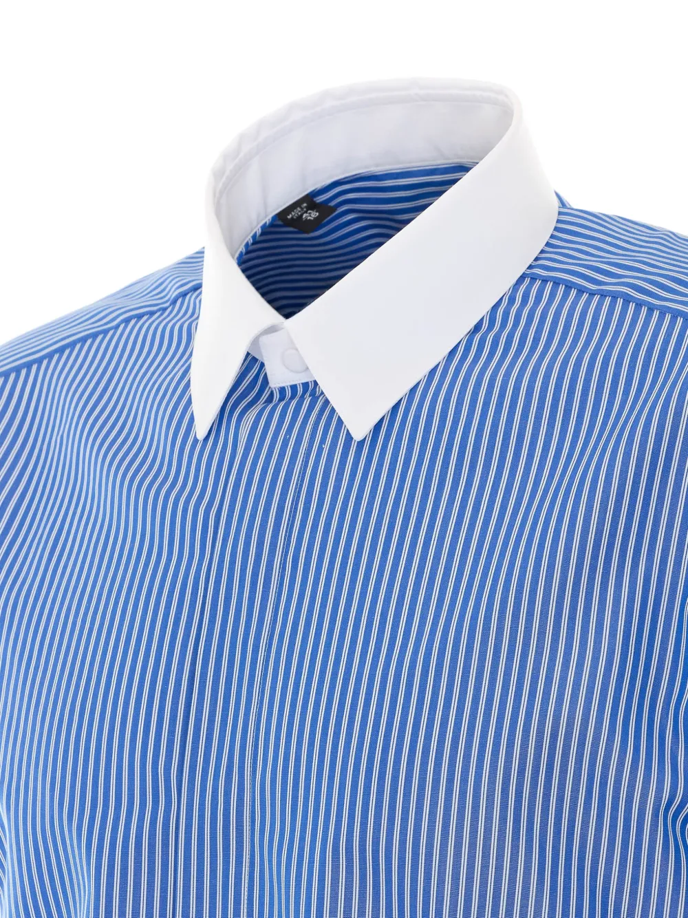 TOM FORD Overhemd met contrasterende kraag Blauw