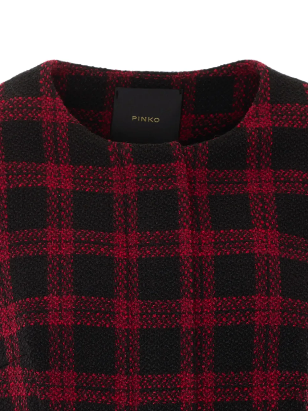 PINKO Geruit jack Zwart