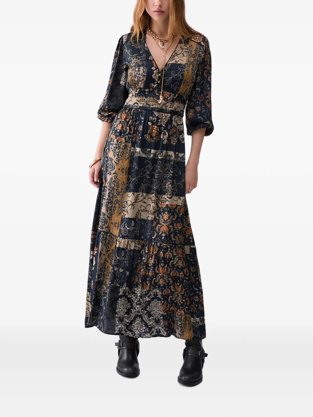 LIU JO Jurk met paisley-print Blauw