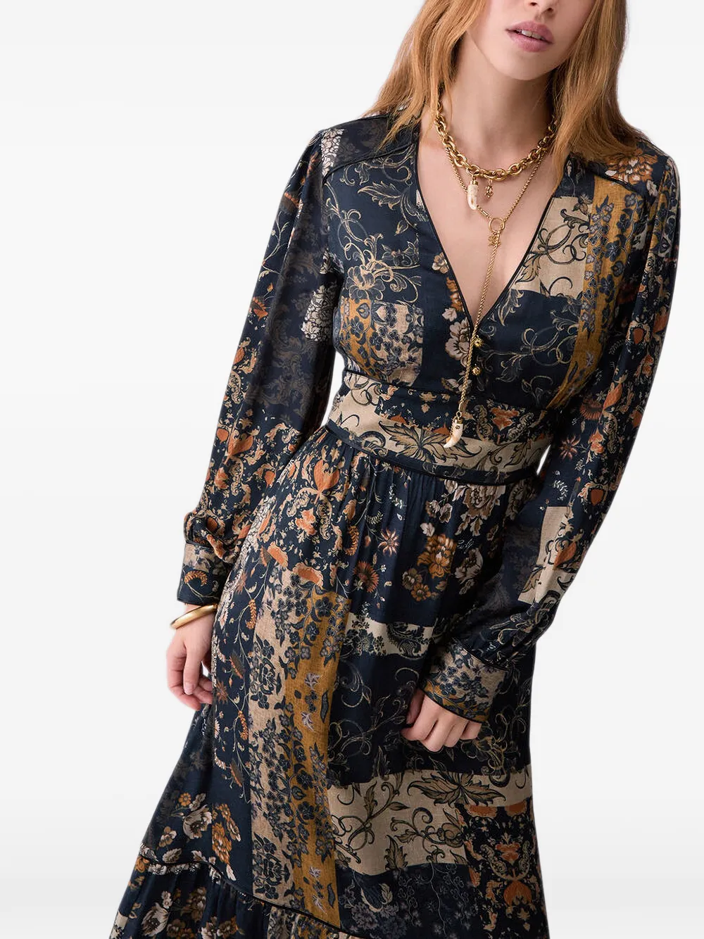 LIU JO Jurk met paisley-print Blauw